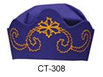 Headdress with scalloped band