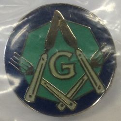 Lapel Pin Blue Lodge Forks & Knives