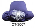 Turban with Embroidered Tufted Roll