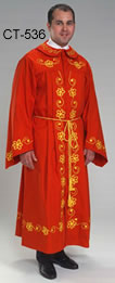 One Piece Robe - Red & Gold