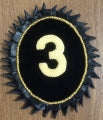Rosette - Commandery number in Gold Bullion 