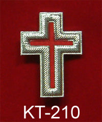 1" Silver Metal Passion Cross