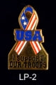 I Support Our Troops Lapel Pin