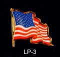Waving US Flag Lapel Pin