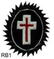 Rosette - Silver Bullion Passion Cross
